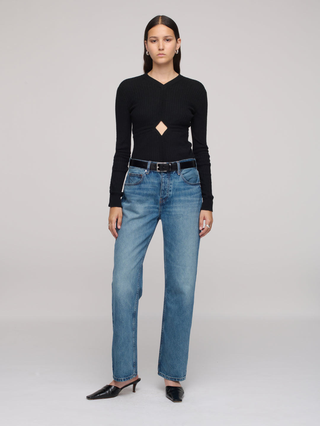 Alley Mid Rise Ankle - Smoke Blue