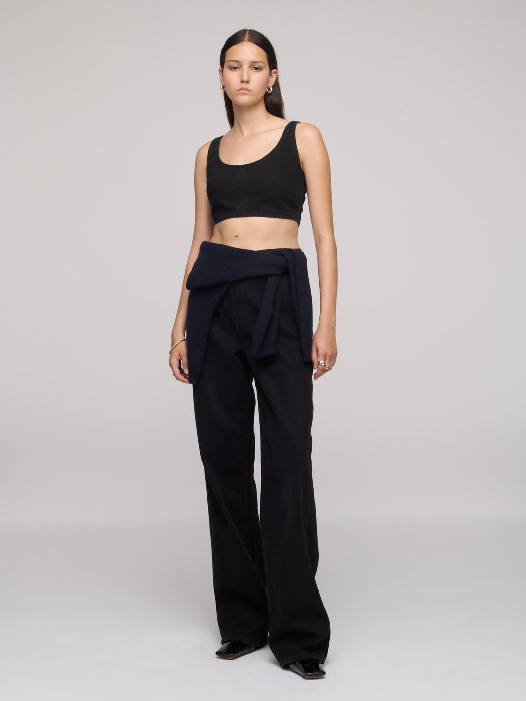 Denim Faux Bra - One Year Black