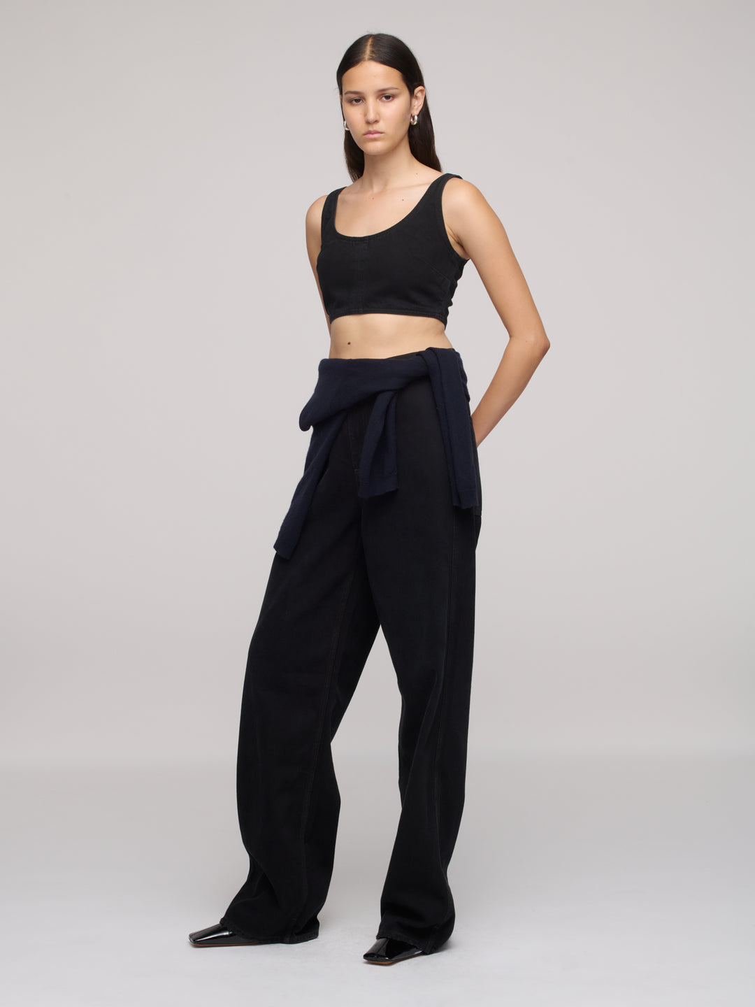 Denim Faux Bra - One Year Black