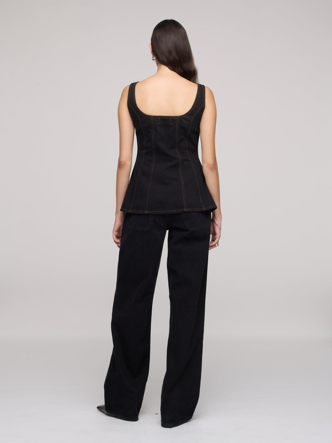 Cocoon Bustier Top - One Year Black