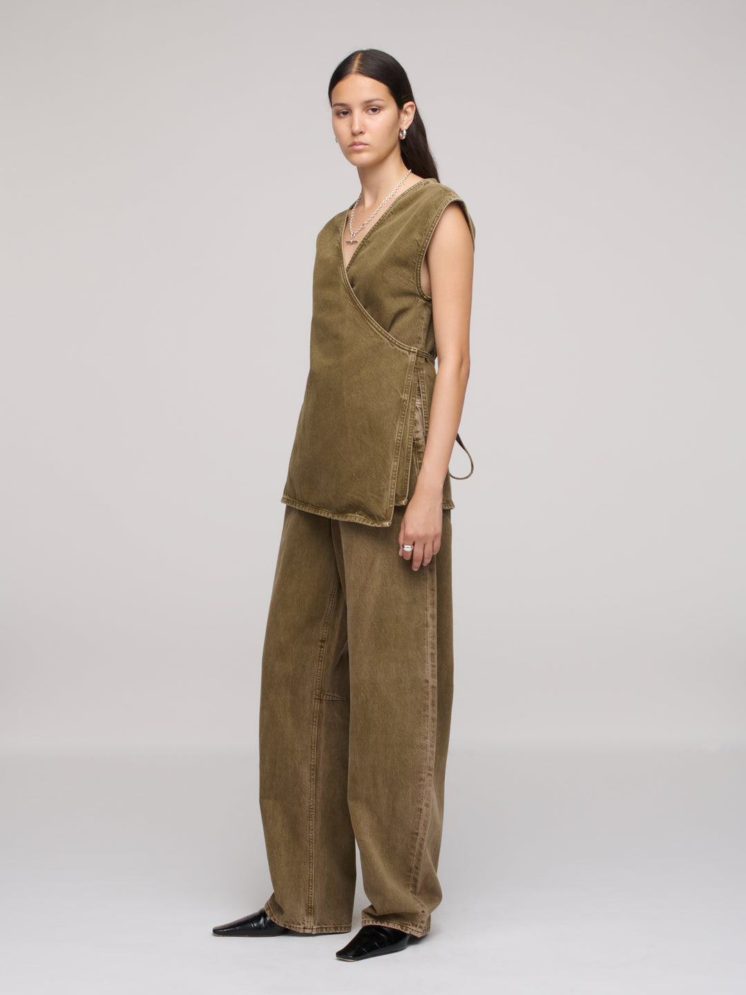 Wrap Top - Dark Olive