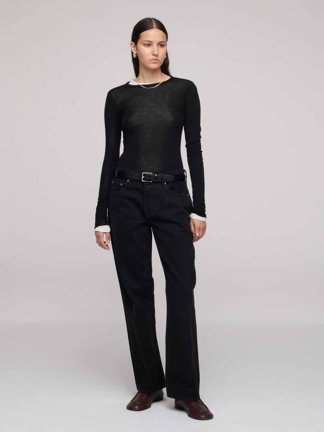 Calla Mid Rise Ankle Jeans - One Year Black