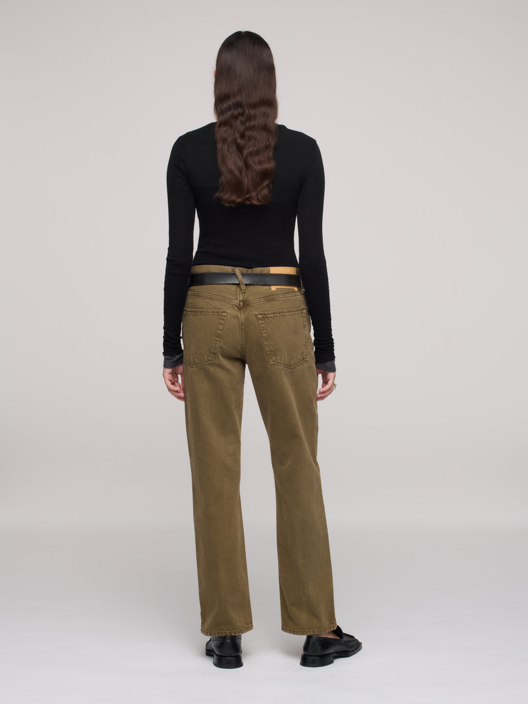 Calla Mid Rise Ankle - Dark Olive