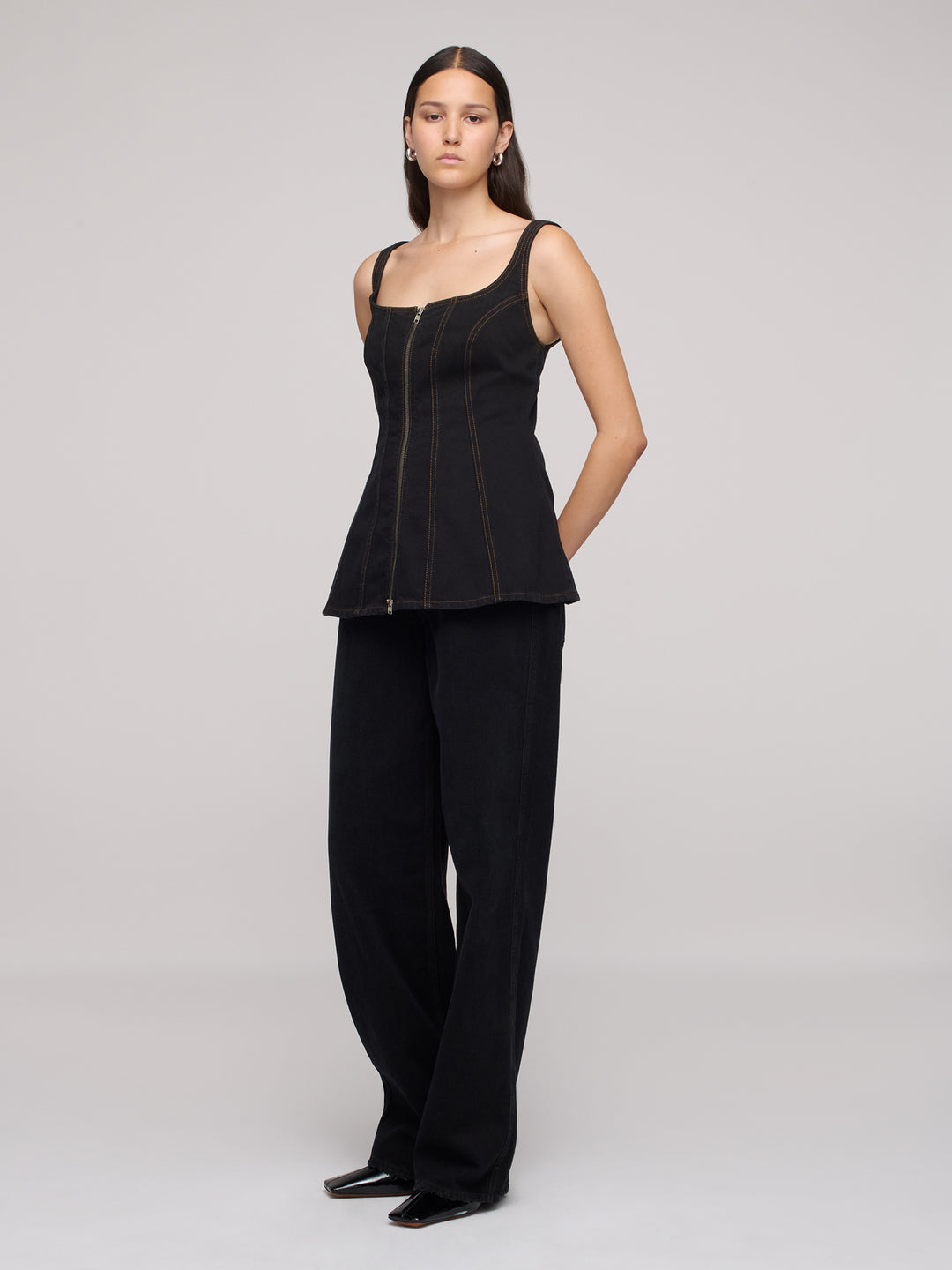 Cocoon Bustier Top - One Year Black