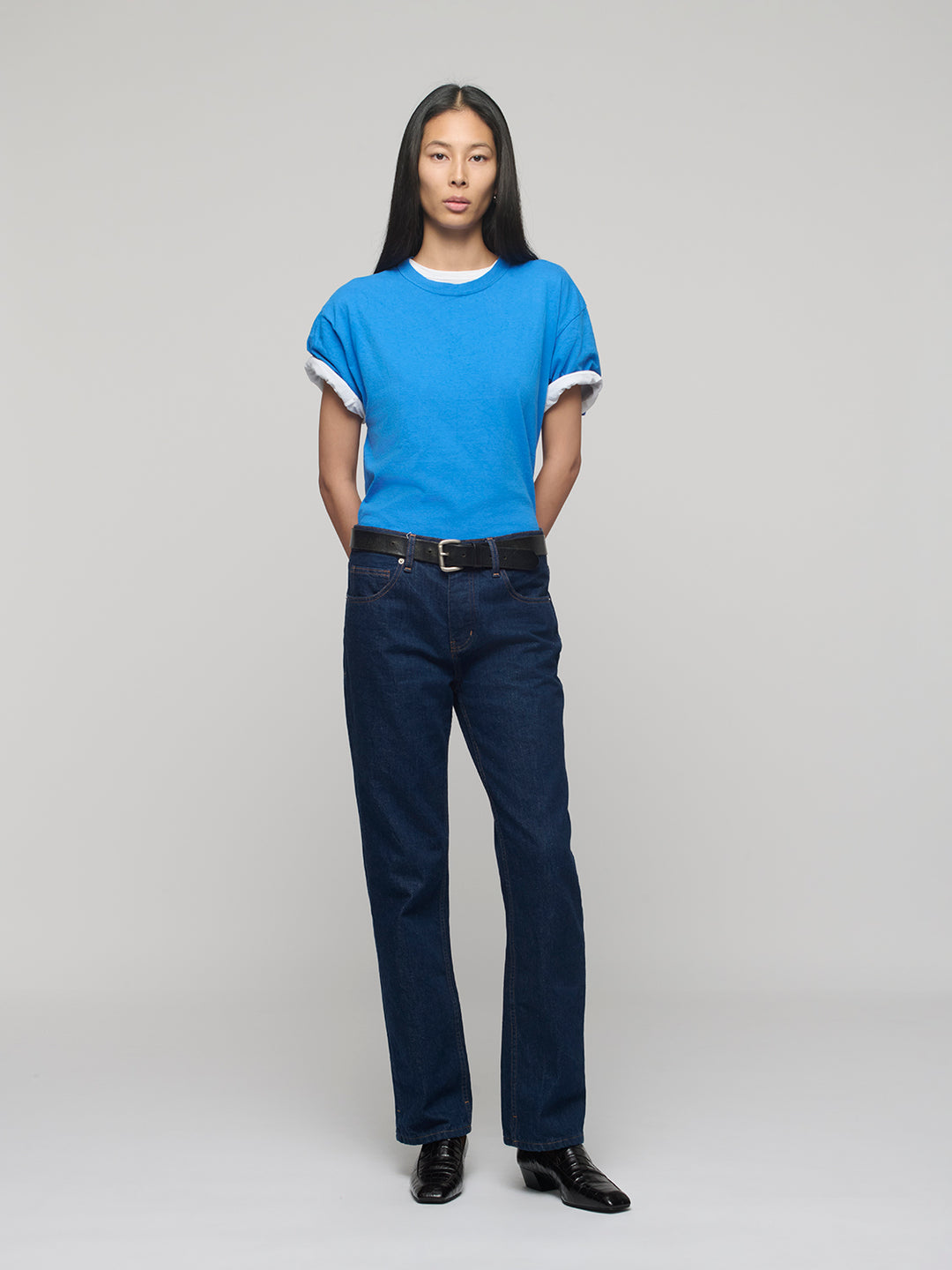 Calla Mid Rise Ankle Jeans - Rinse