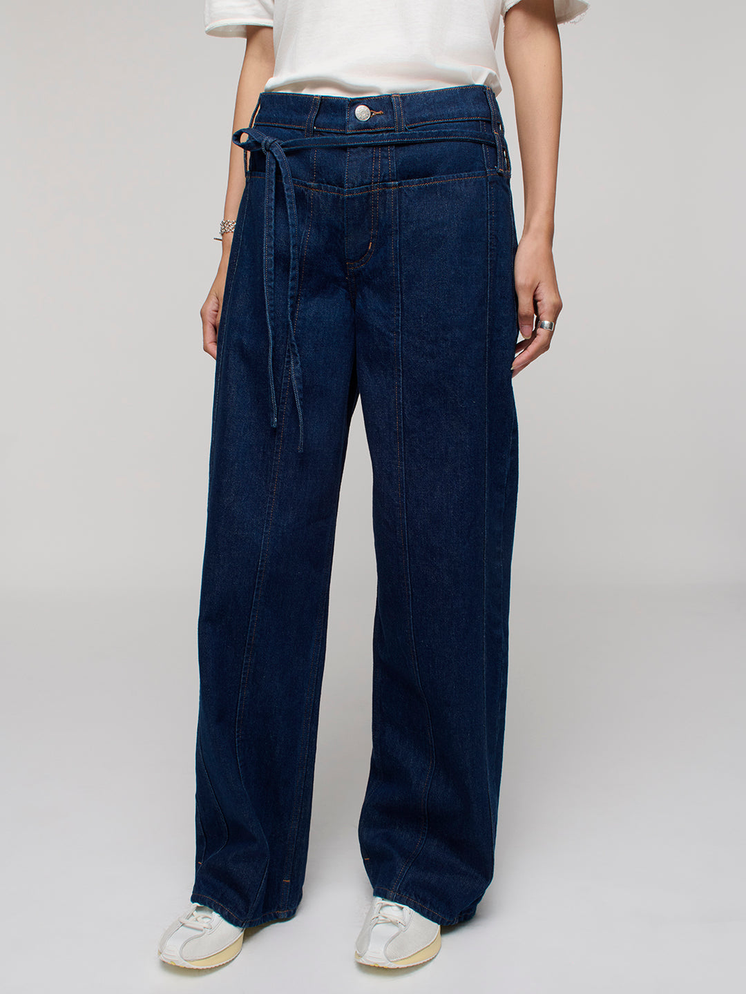 Drop Waist Sling Jeans - Rinse