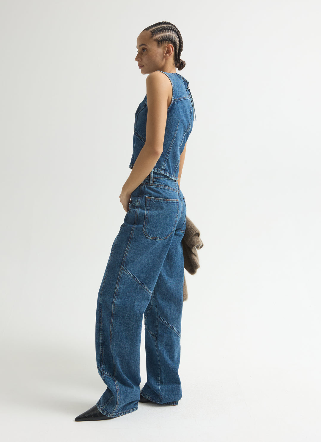 Angle Tank Top - Cornflower