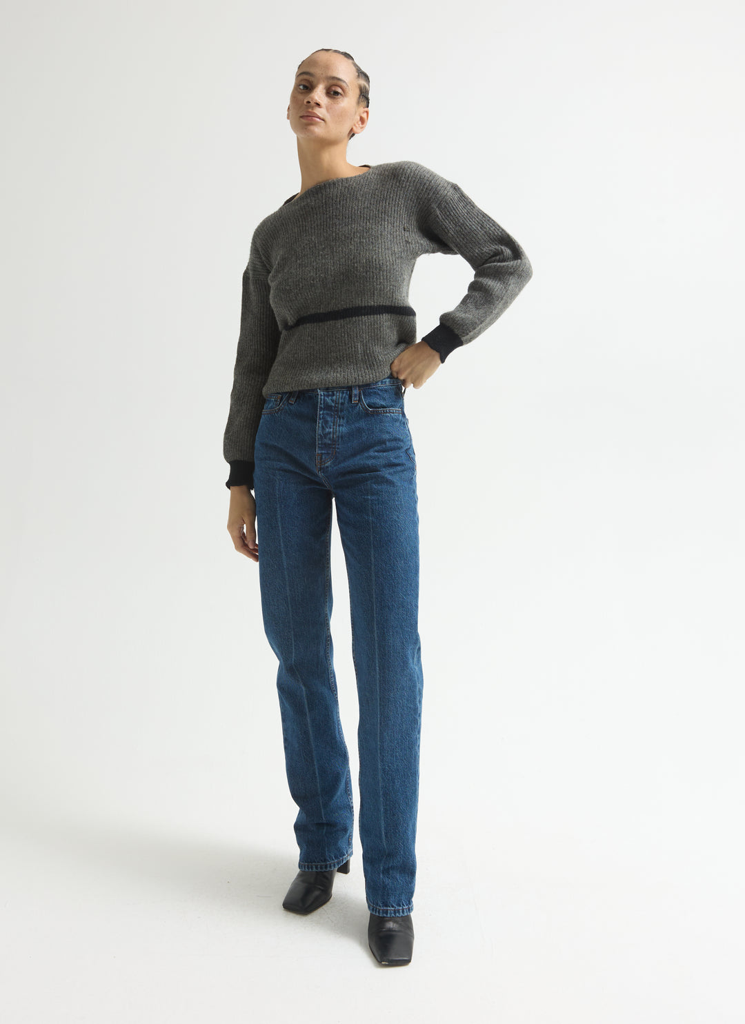 Alley Jeans - Chalk Line Flat Blue