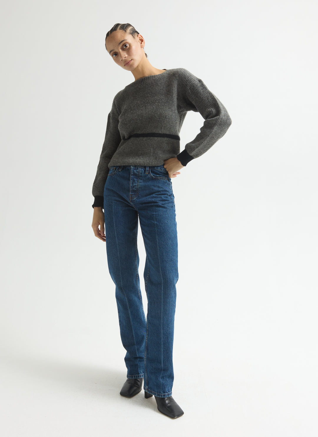 Alley Jeans - Chalk Line Flat Blue