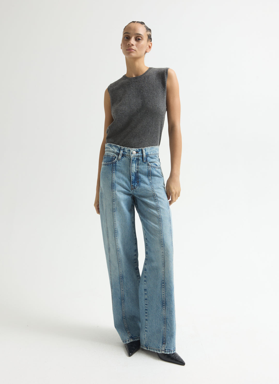 Contoured Sling Jeans - Blue 82