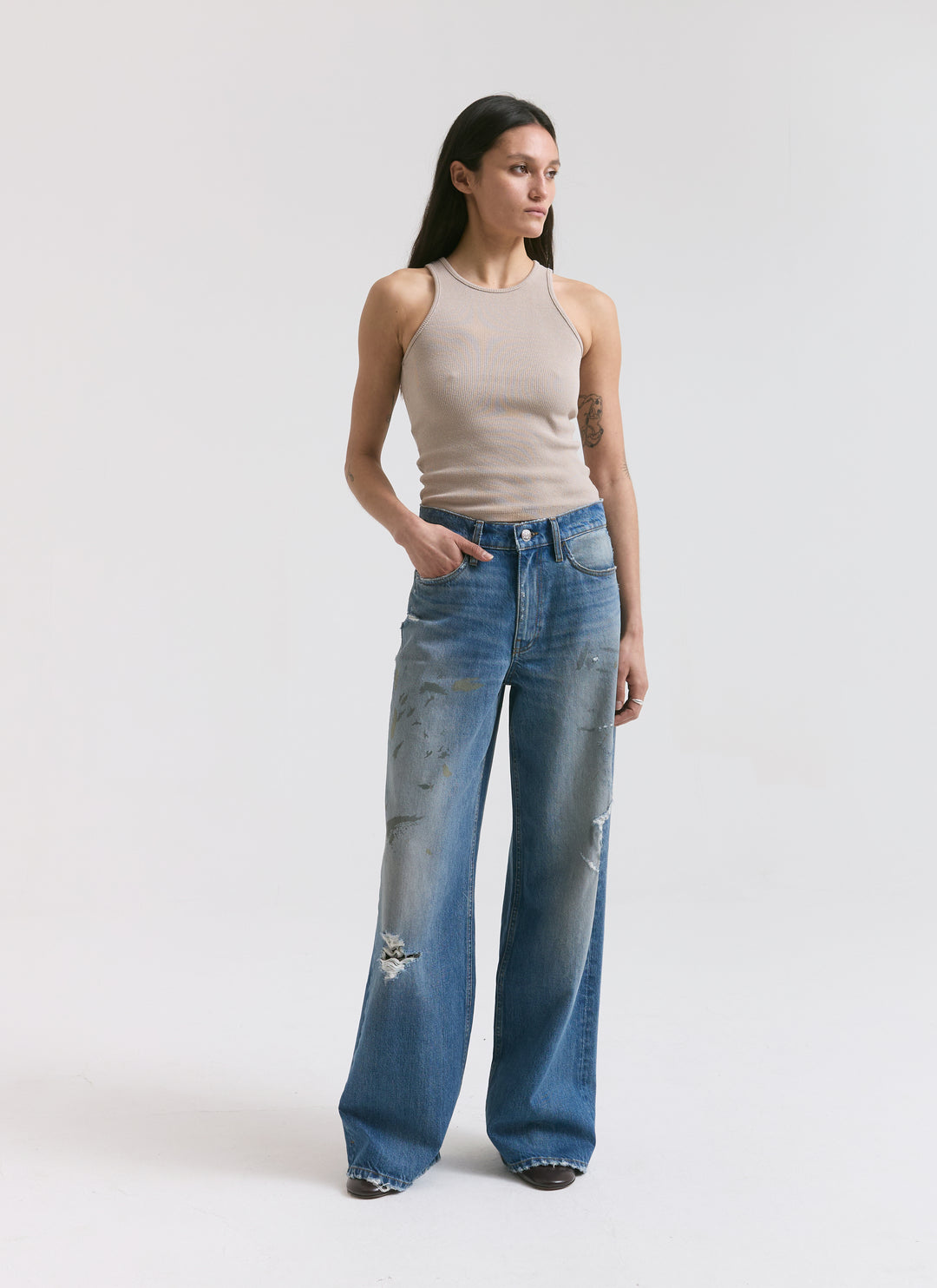 Sling Jeans - Painterly Blue