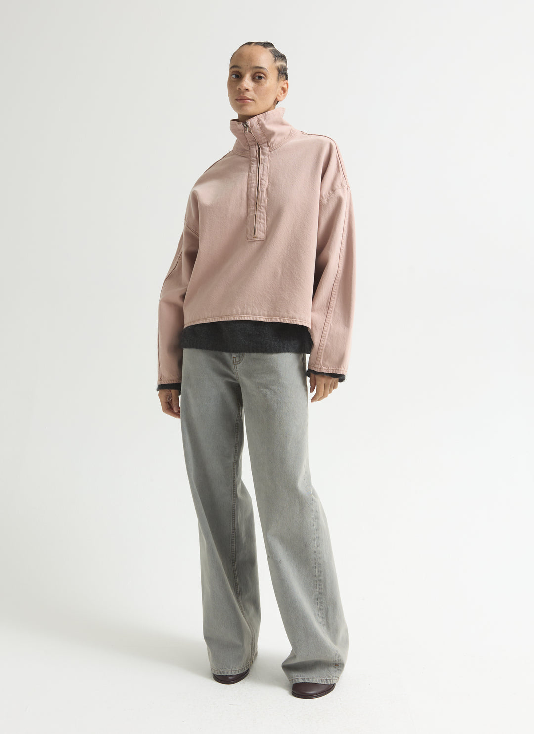 Denim Funnel Popover - Kobi Pink
