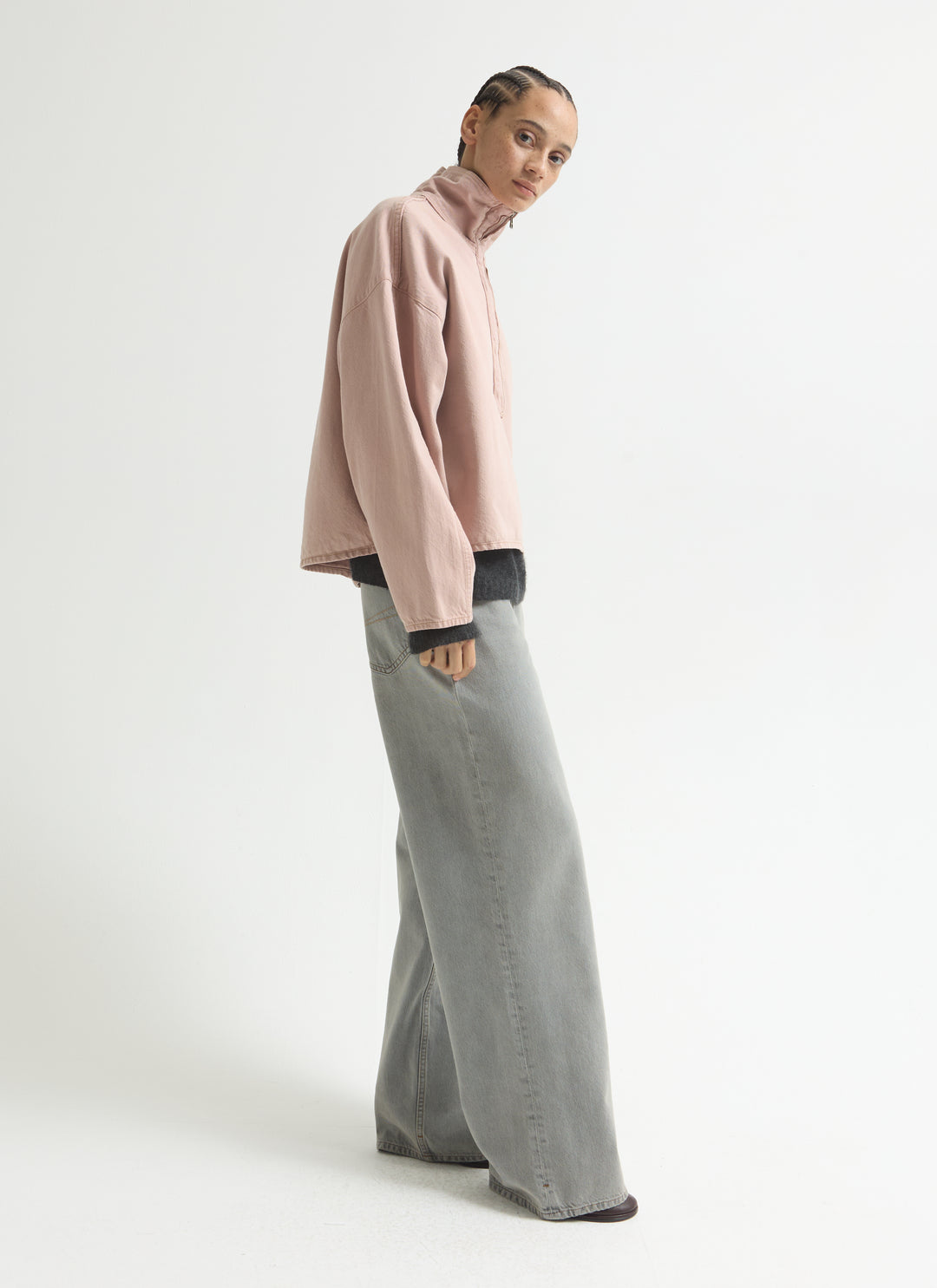 Denim Funnel Popover - Kobi Pink