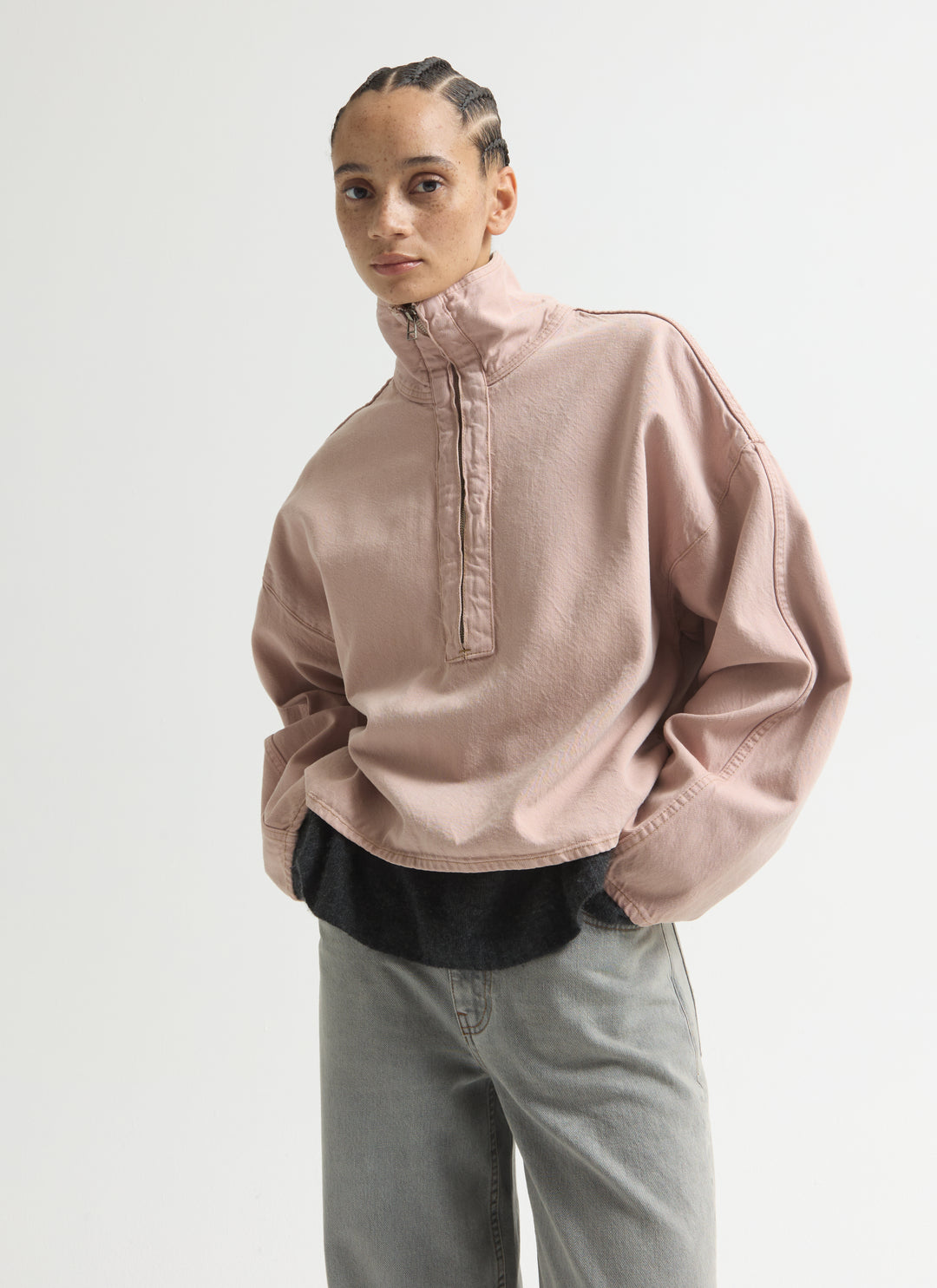 Denim Funnel Popover - Kobi Pink