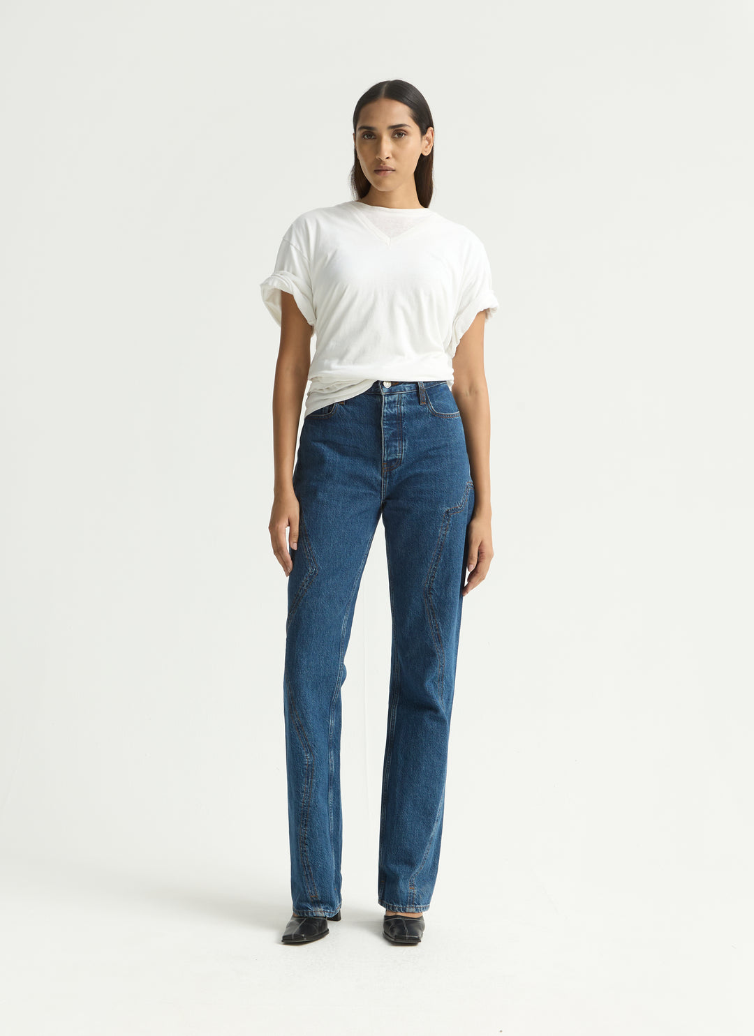Twisted Alley Jeans - Flat Blue
