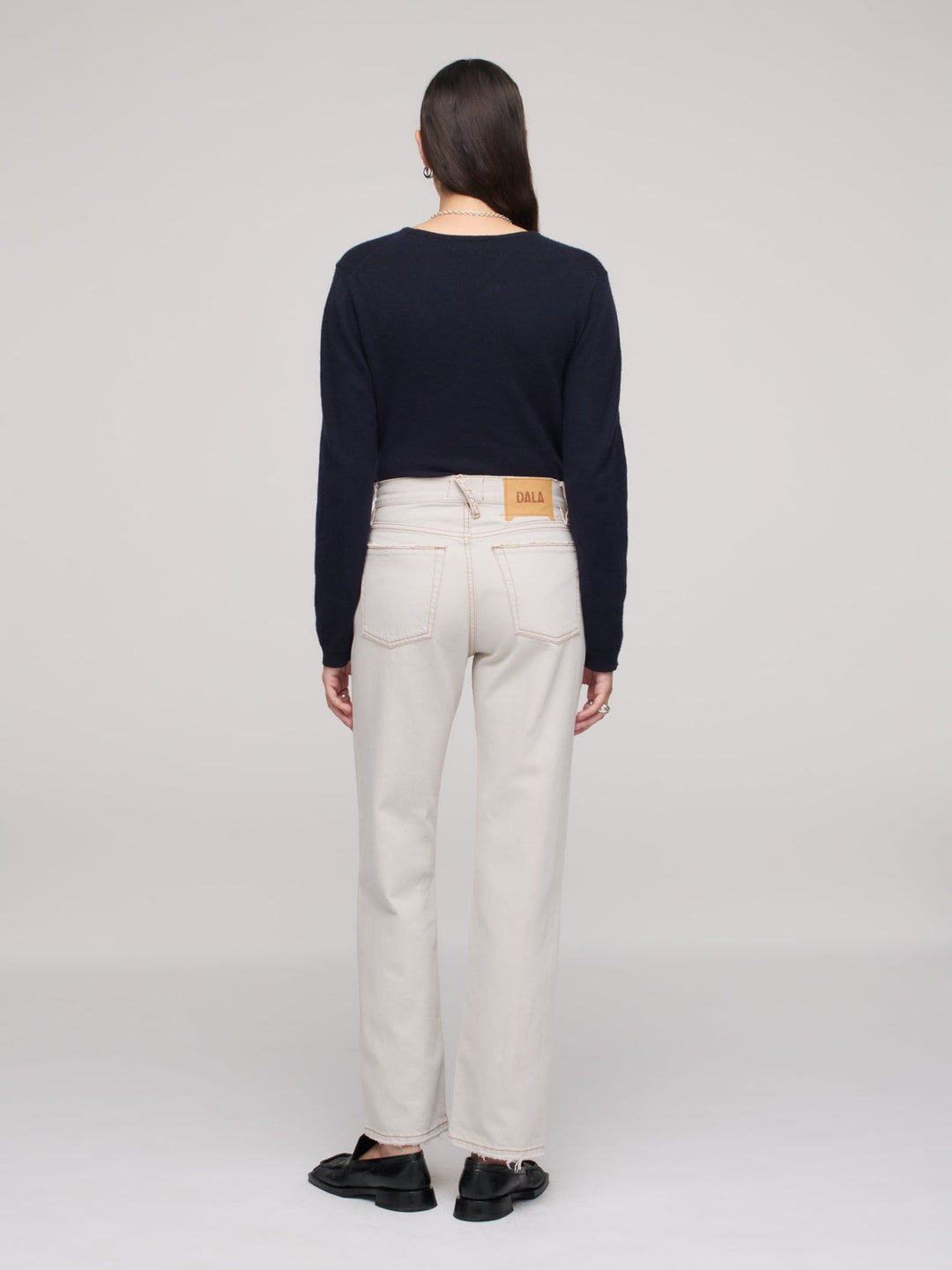 Calla Straight Ankle Jean - Fog
