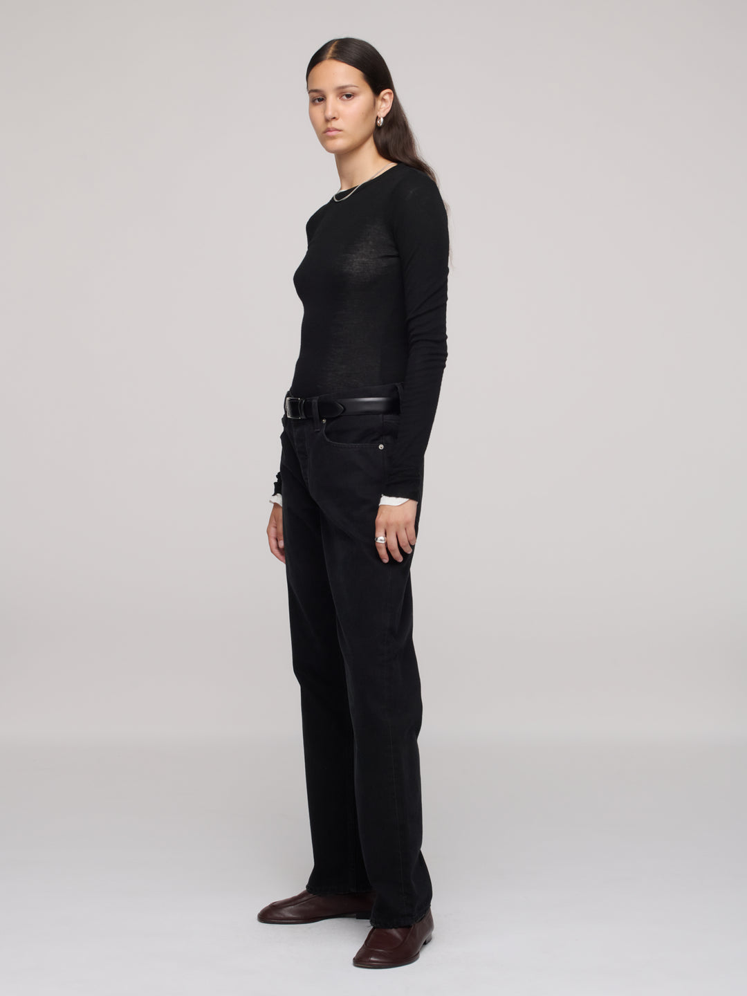 Calla Mid Rise Ankle Jeans - One Year Black