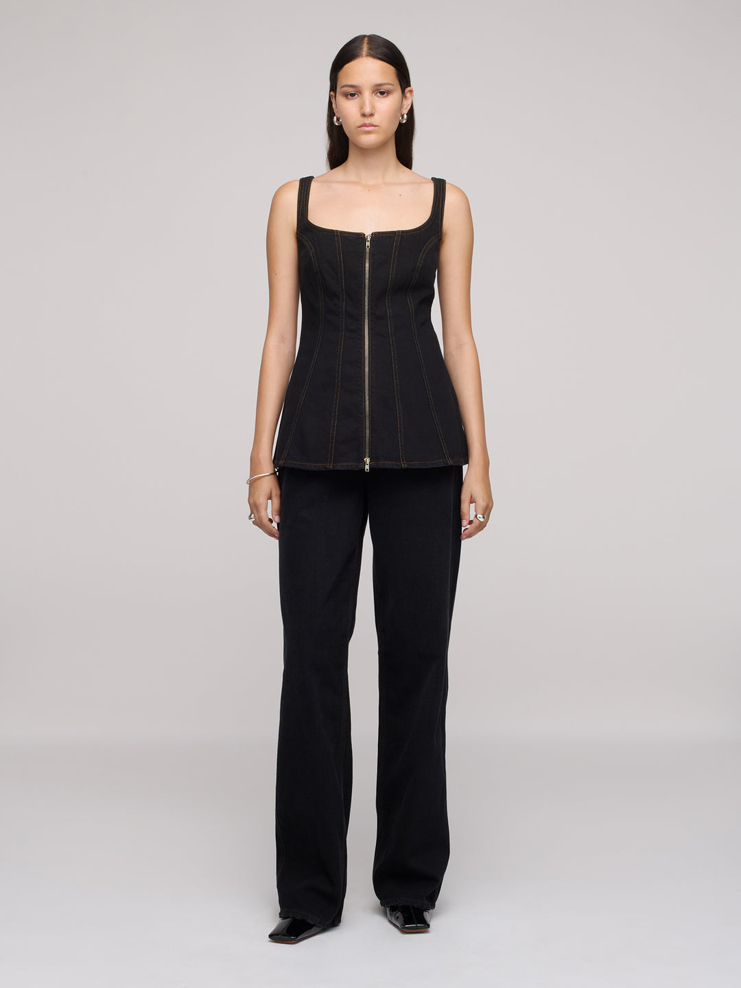 Cocoon Bustier Top - One Year Black