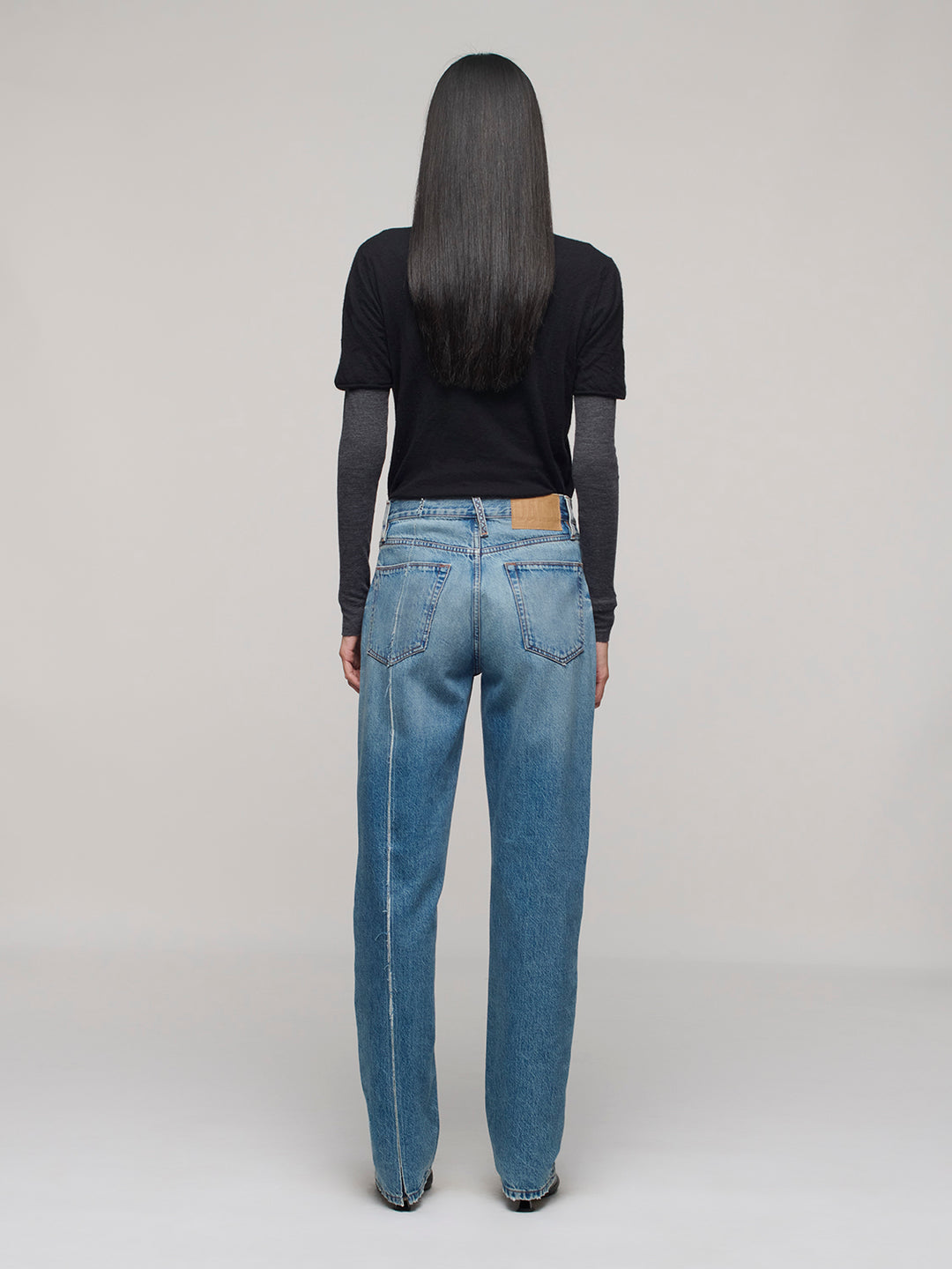 Alley Linear Repair Jeans - Attick Blue