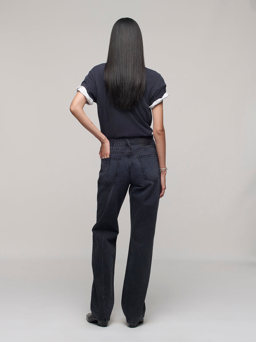 Alley Linear Repair Jeans - Hurricane