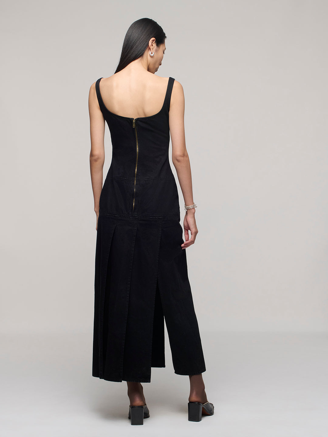 Strip Dress - One Year Black