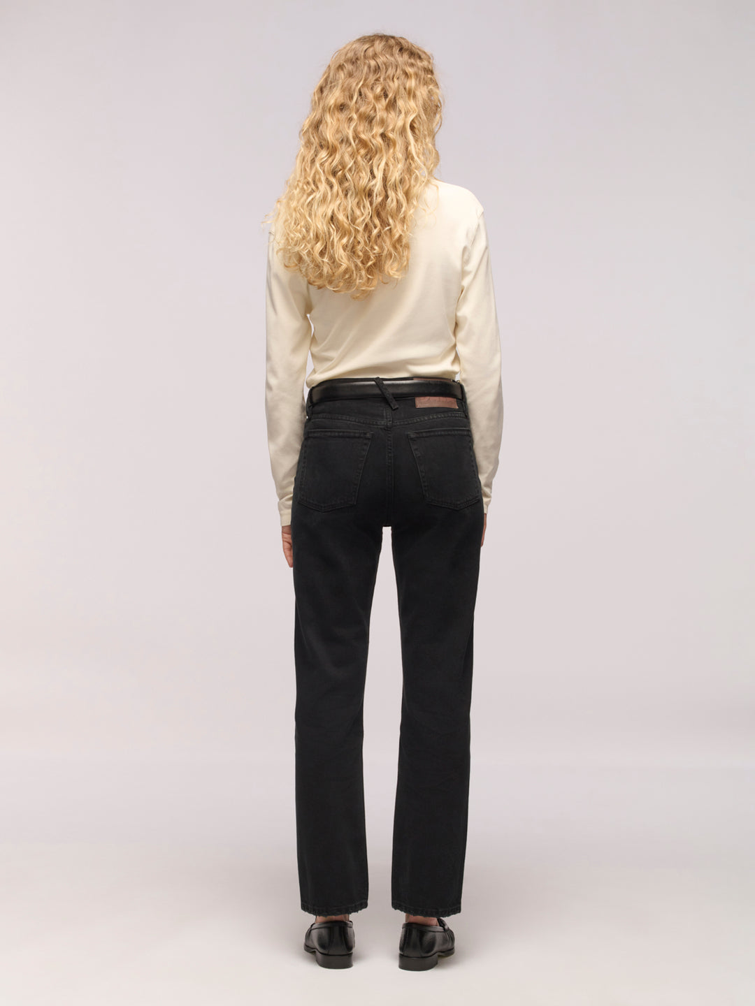 Calla Straight Ankle Jeans - One Year Black