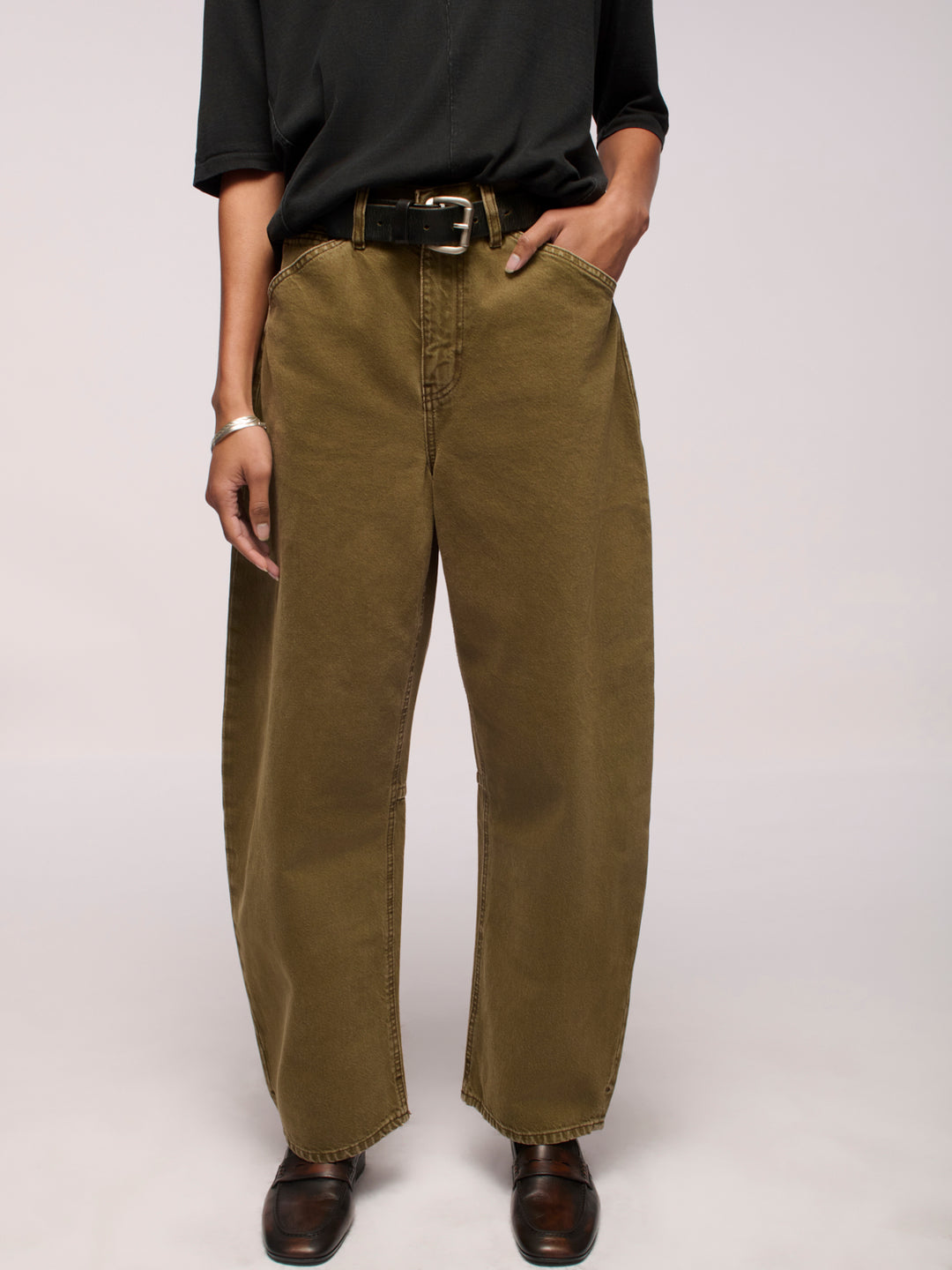 Lido Ankle Jeans - Dark Olive
