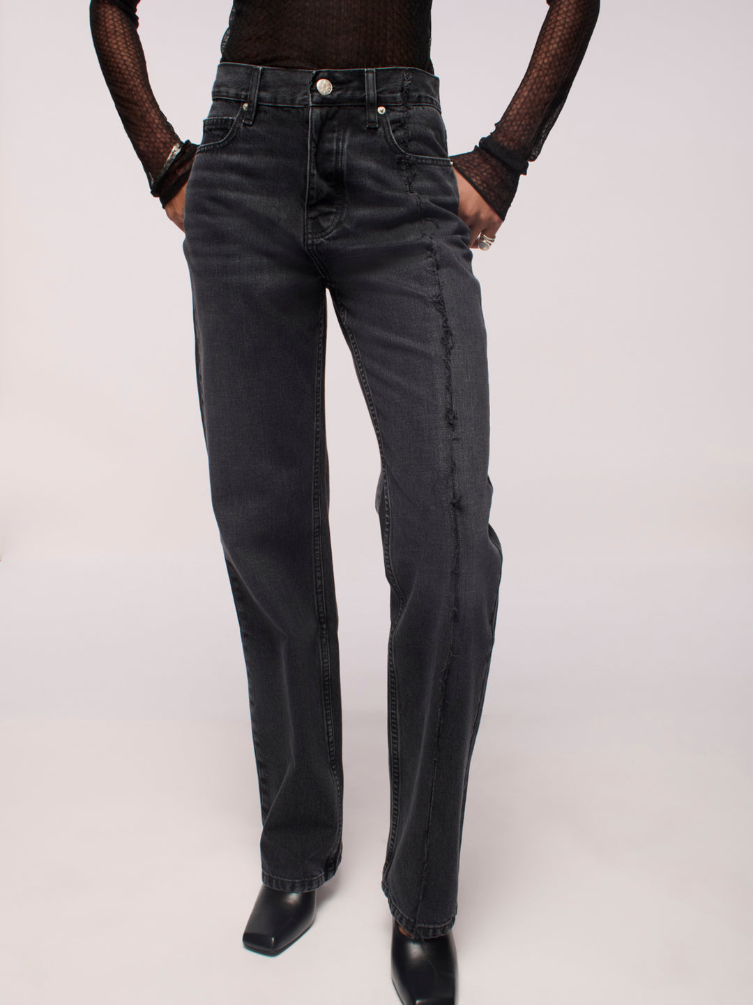 Alley Linear Repair Jeans - Hurricane