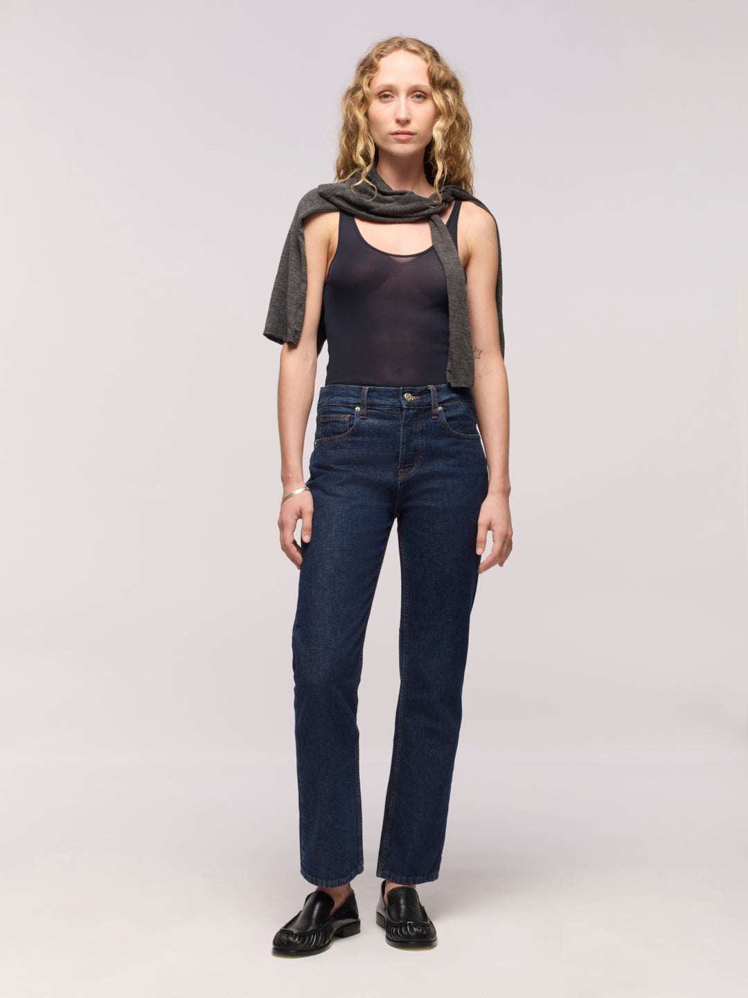 Calla Straight Ankle Jeans - Rinse