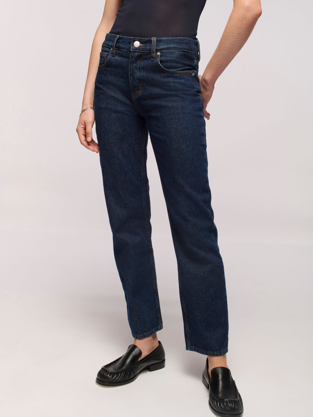 Calla Straight Ankle Jeans - Rinse