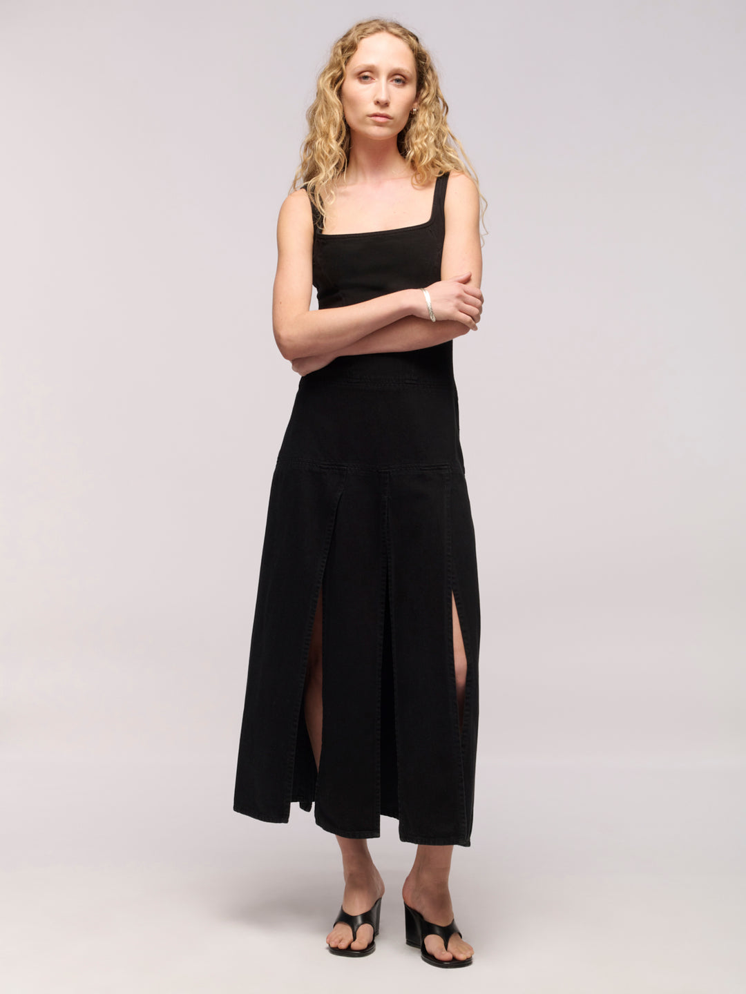 Strip Dress - One Year Black