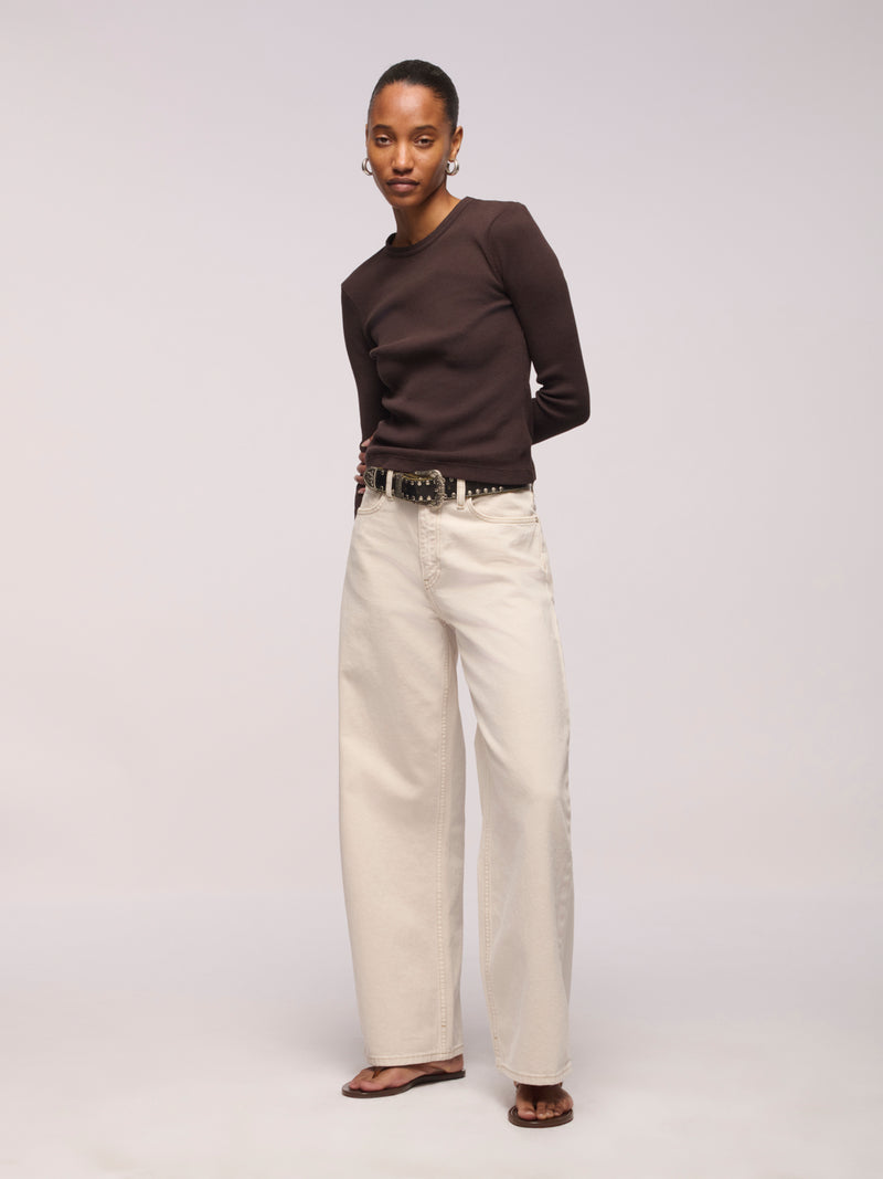 Sling Ankle Jean - Salt