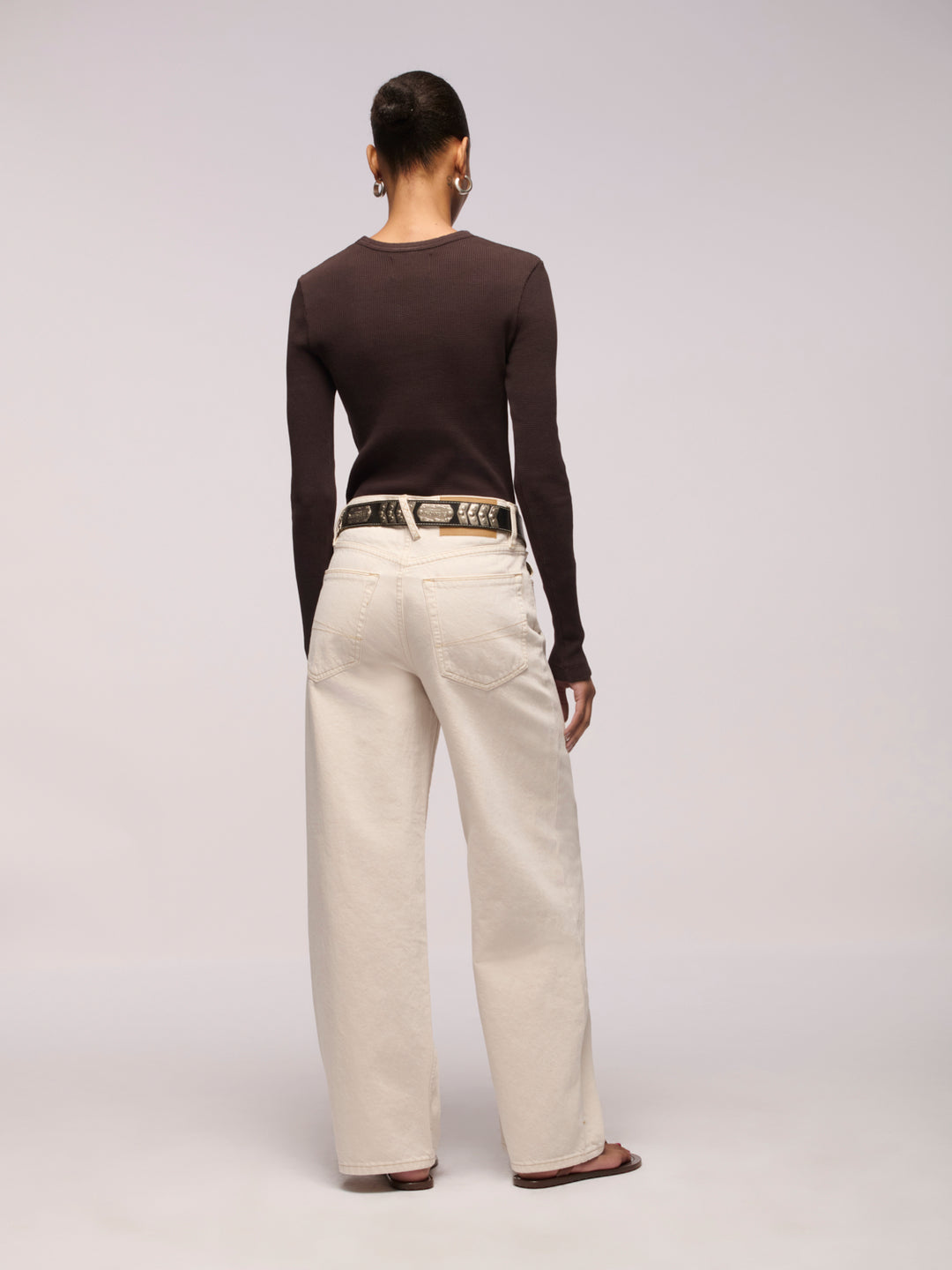 Sling Ankle Jeans - Salt