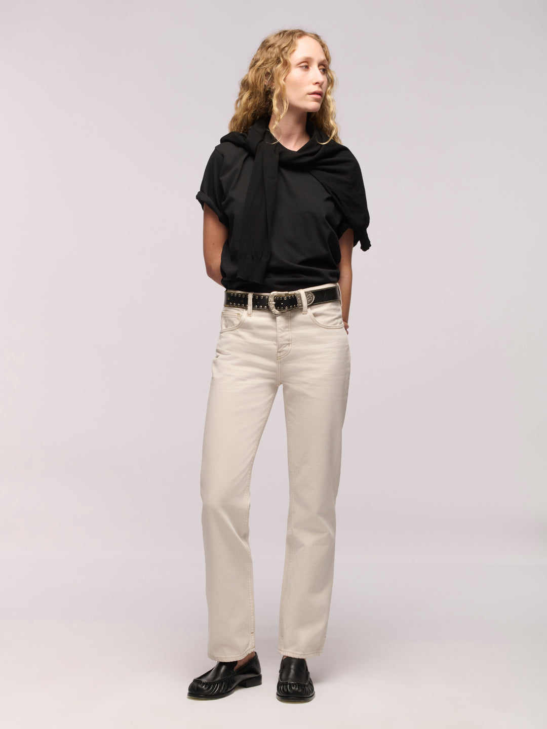 Calla Straight Ankle Jeans - Salt