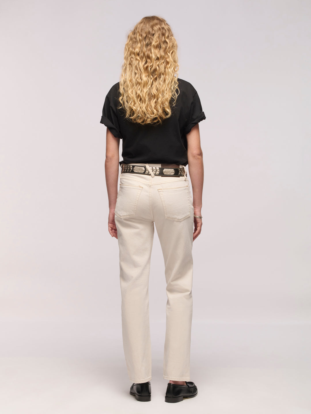 Calla Straight Ankle Jeans - Salt