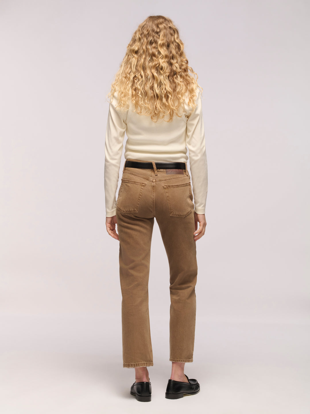 Calla Straight Ankle Jeans - Oak Brown