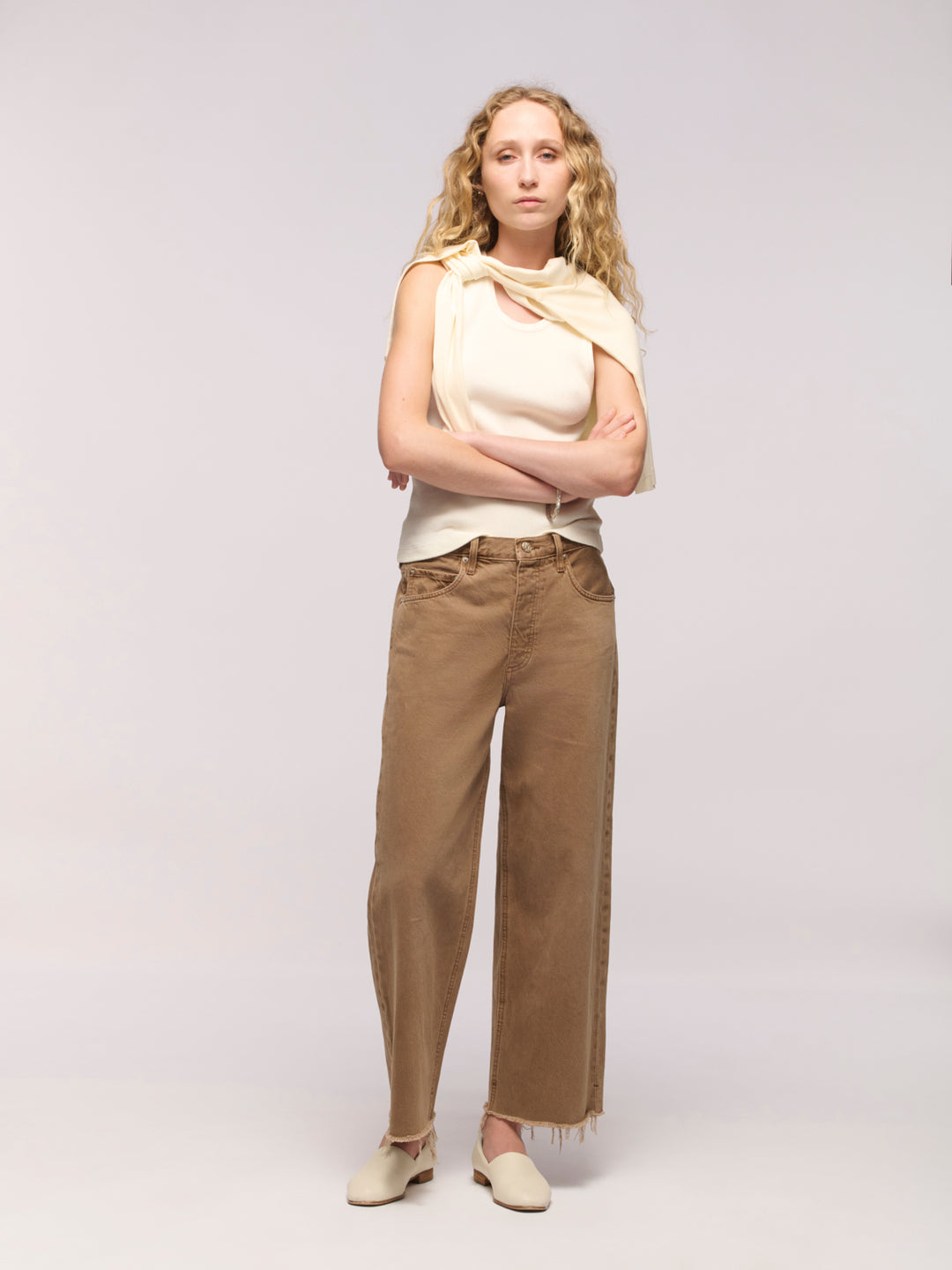 Isle Ankle Jeans - Oak Brown