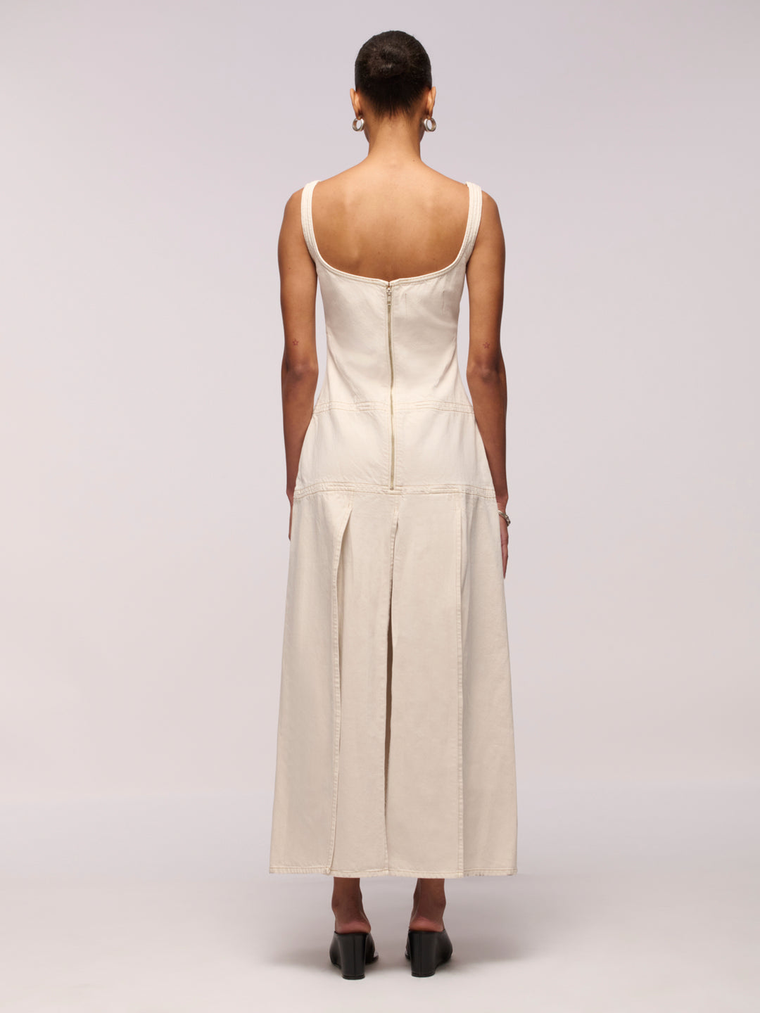 Strip Dress - Salt