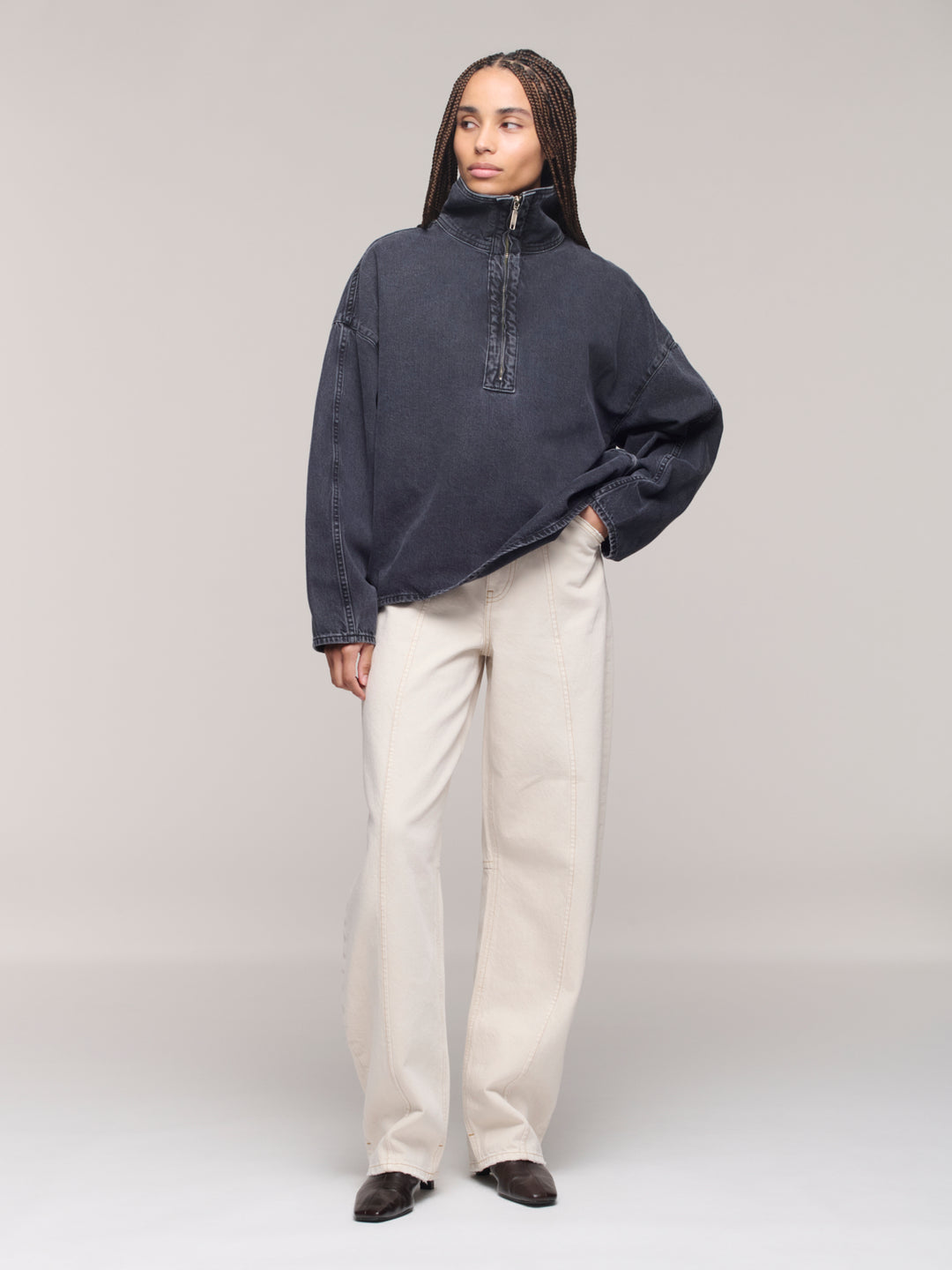 Denim Funnel Popover - Hurricane