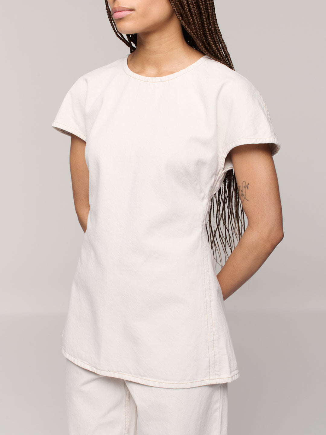 Linear T-Shirt - Salt