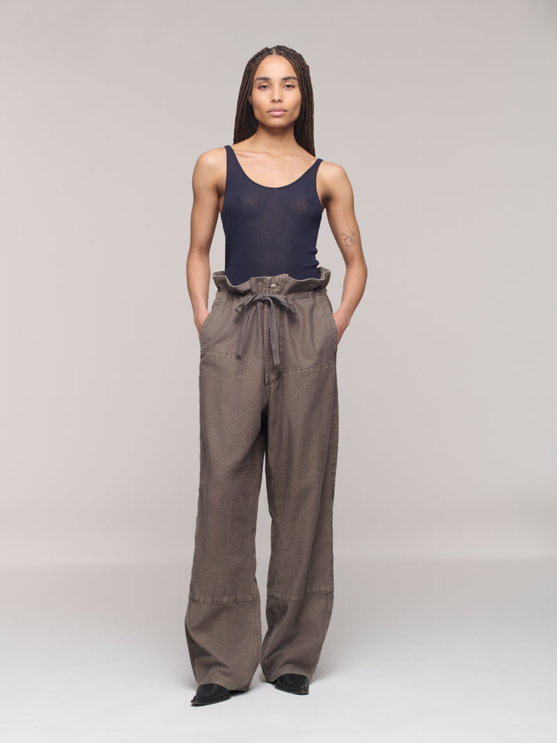 Breeze Paper Bag Pant - Castor Grey