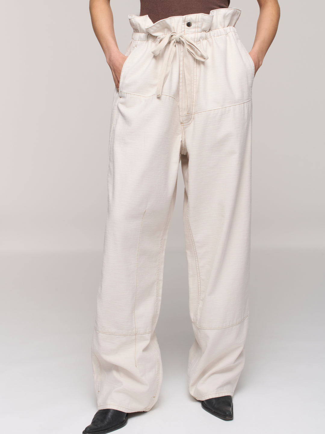 Breeze Paper Bag Pant - Salt