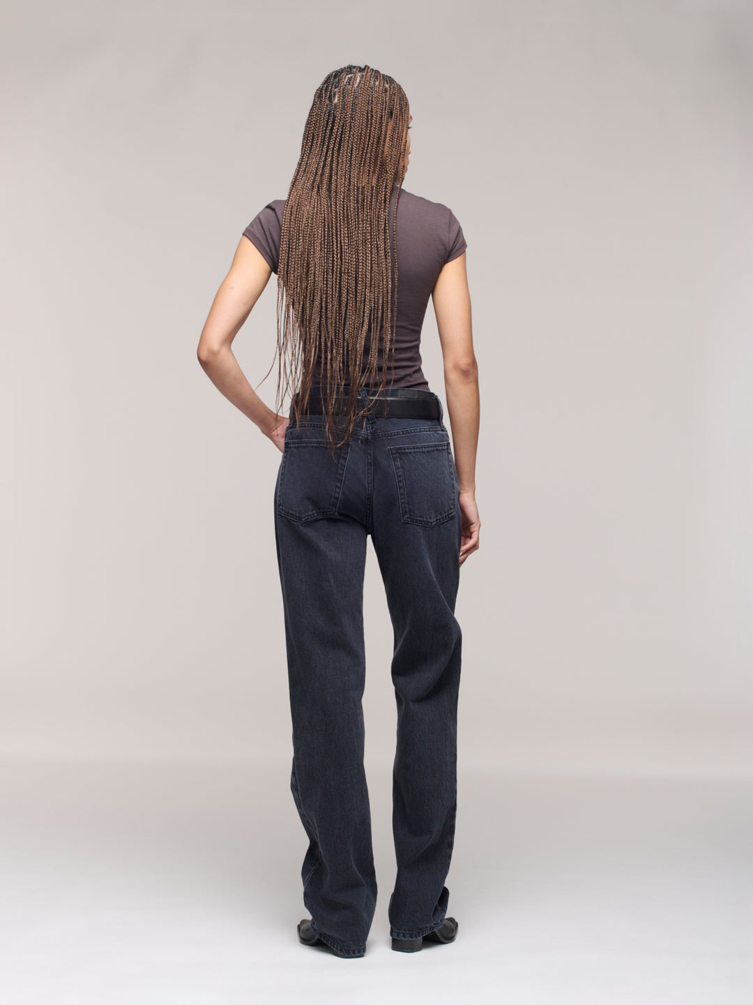 Calla Mid Rise Full Jeans - Hurricane