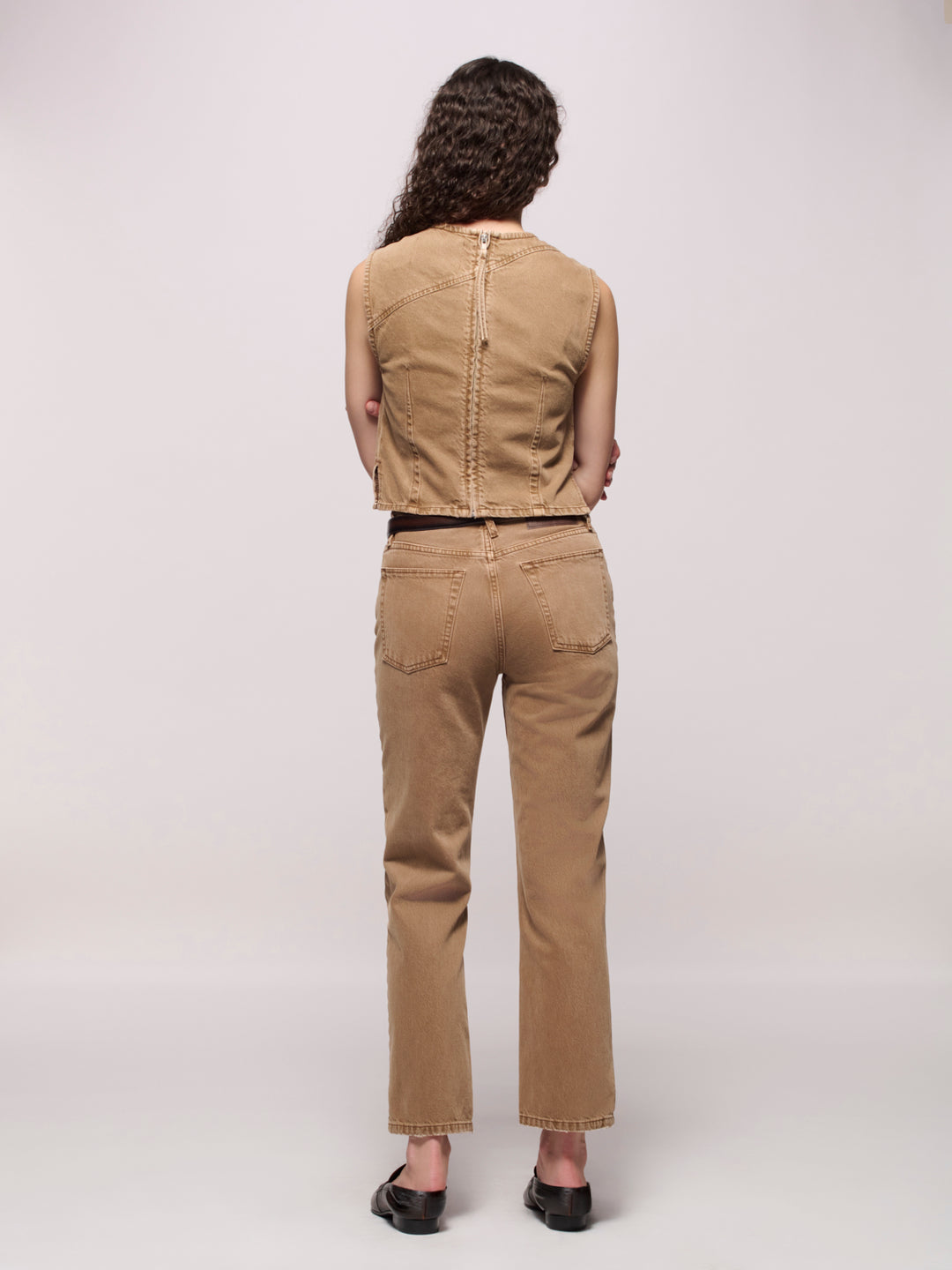 Angle Tank - Oak Brown