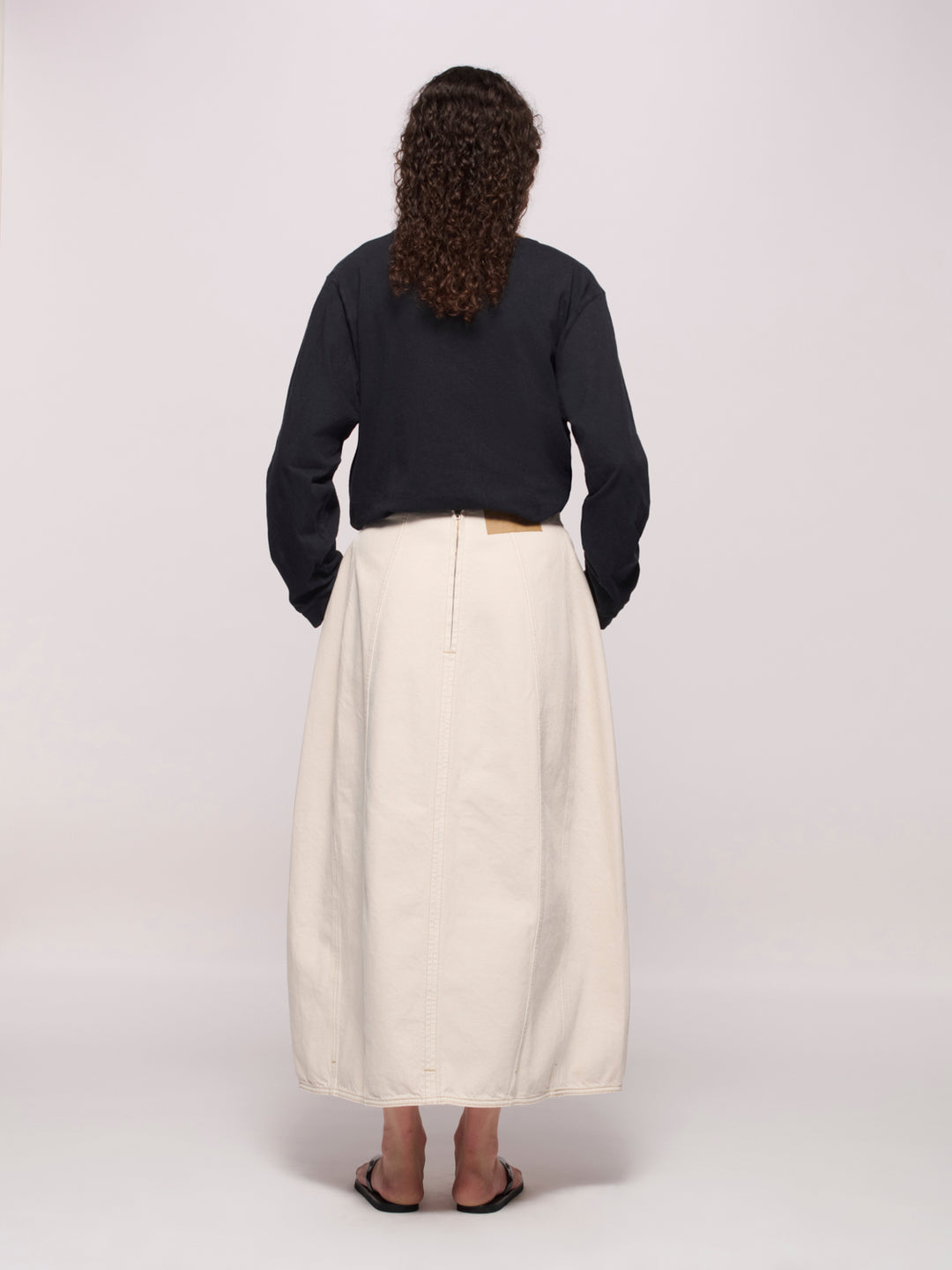 Cocoon Skirt - Salt