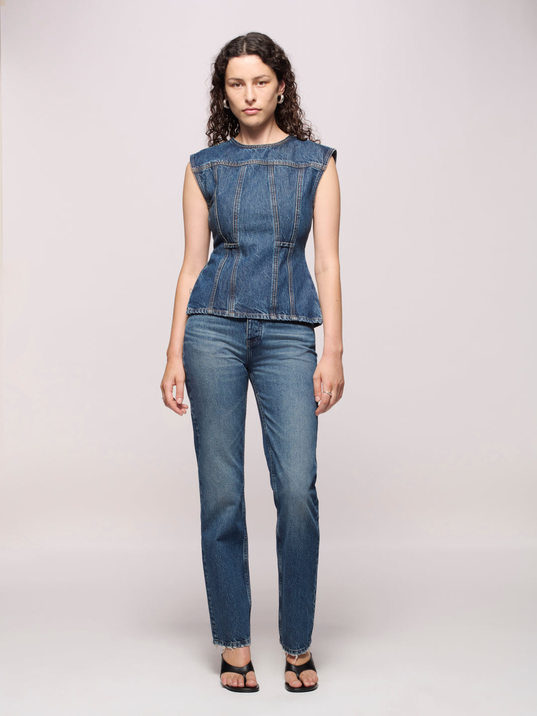 Closed Back Top - Archive Blue