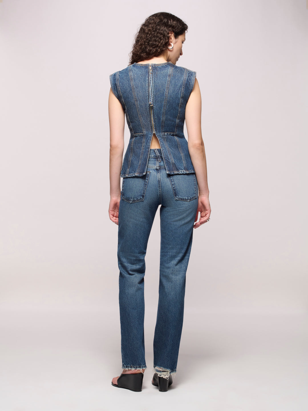 Closed Back Top - Archive Blue