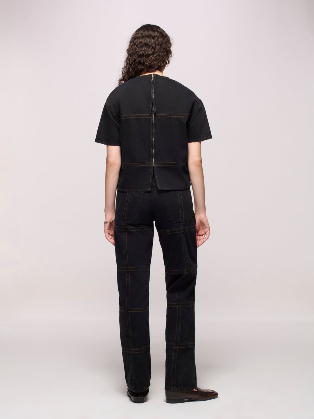 Grid Tee - One Year Black