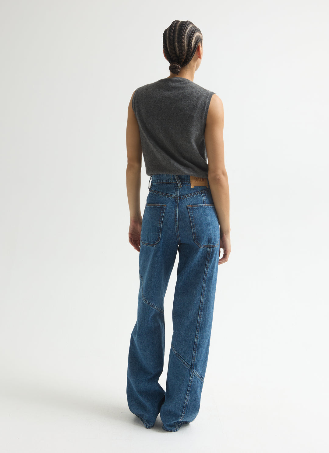 Angle Starch Jeans - Cornflower