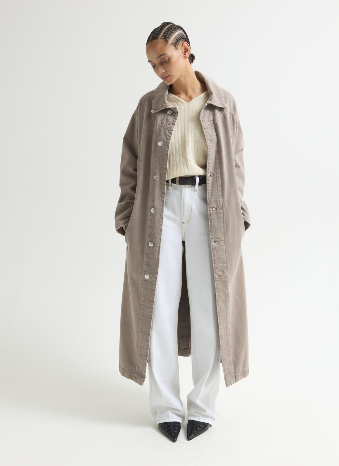 Ankle Car Coat - Pure Cashmere